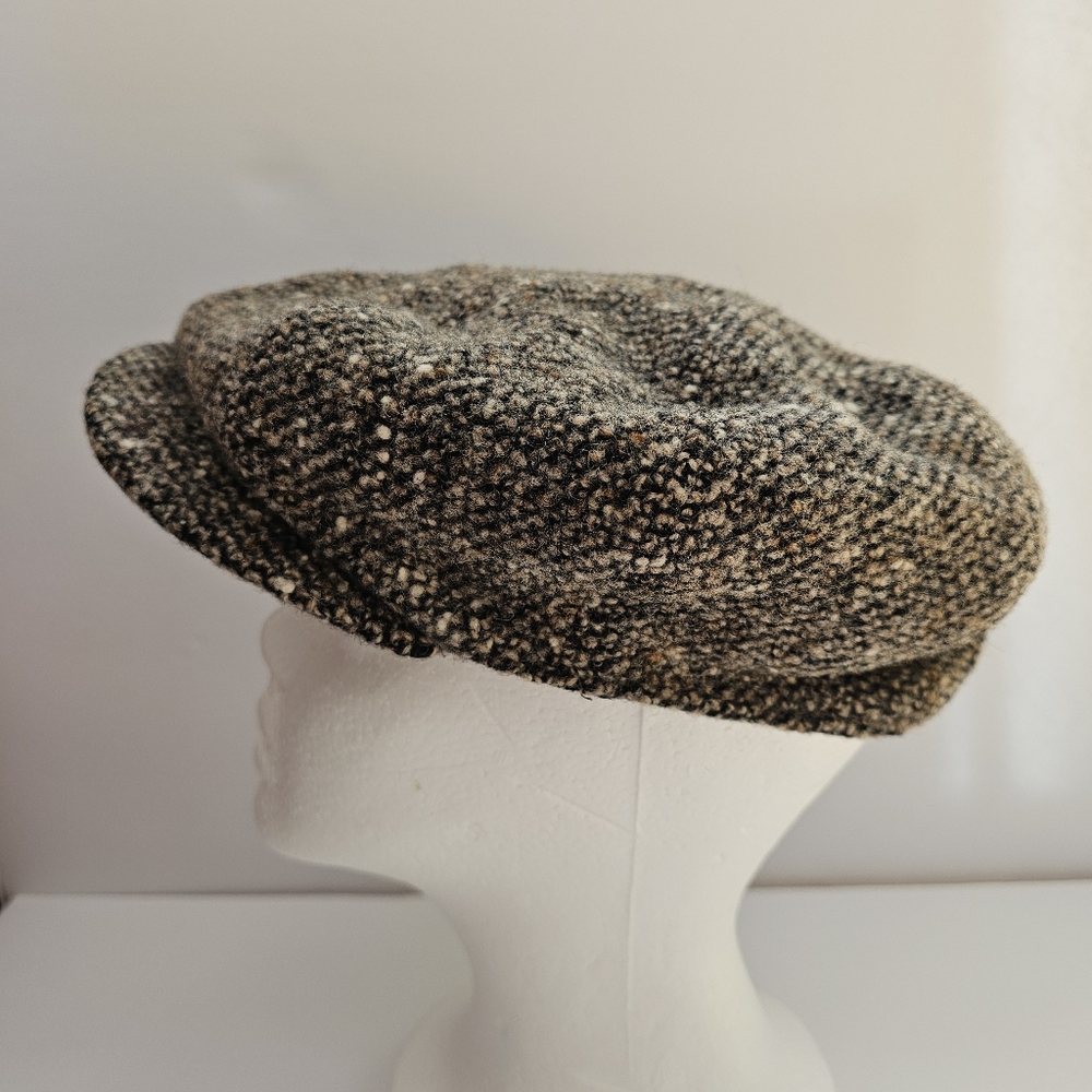 Kenneth Michael Wool newsboy cap winter hat beret big head large Y2K vintage USA